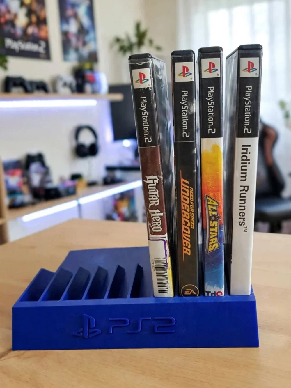 PlayStation 2 PS2 Game Holder Video Rack DVD Storage Display Tower Organizer Sta